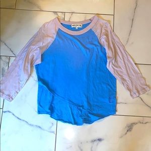 Wildfox baseball cut tee shirt